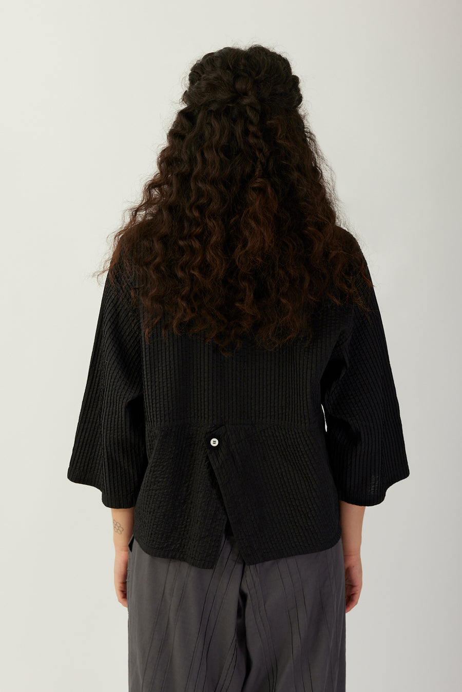 LAMINATED COLLAR SHIRT
