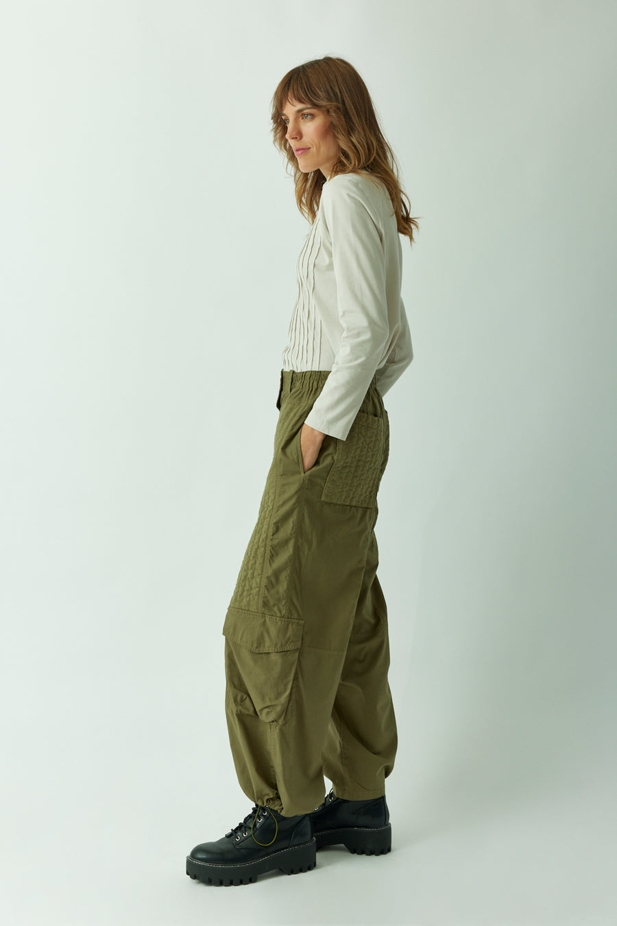 QUILTED PARACHUTE TROUSERS