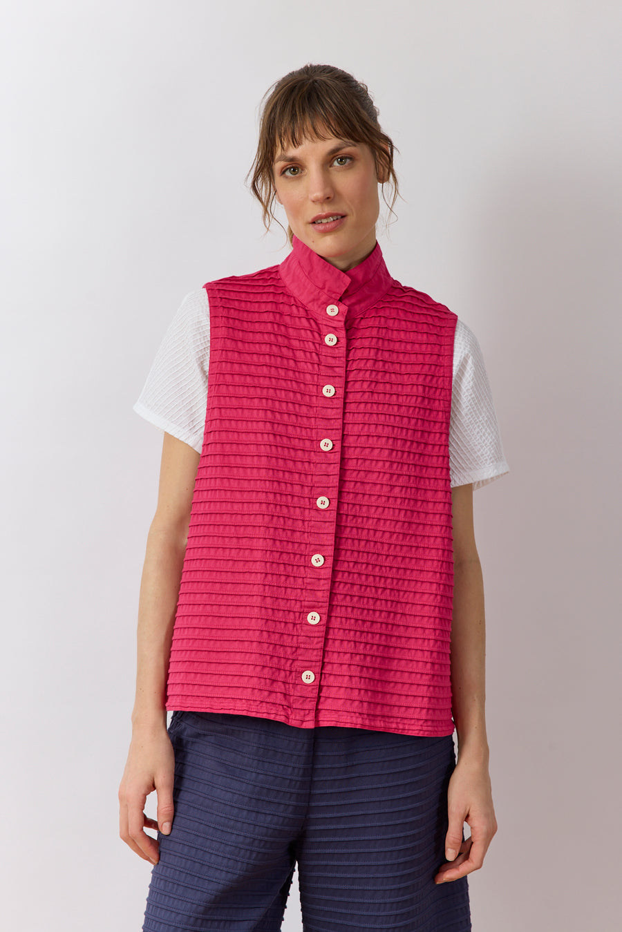 COTTON JERSEY WAISTCOAT