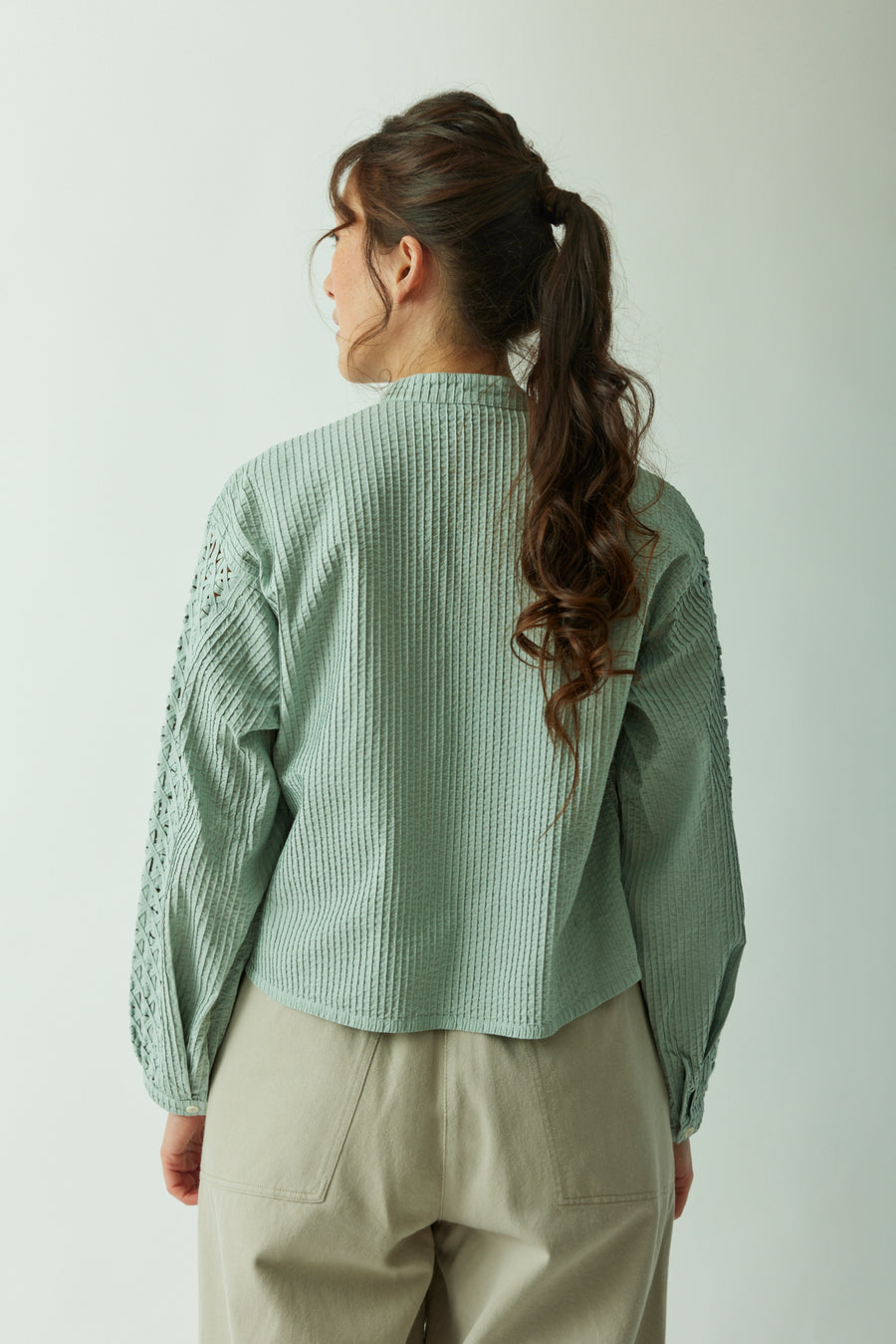 COTTON TAPE SLEEVE SHIRT
