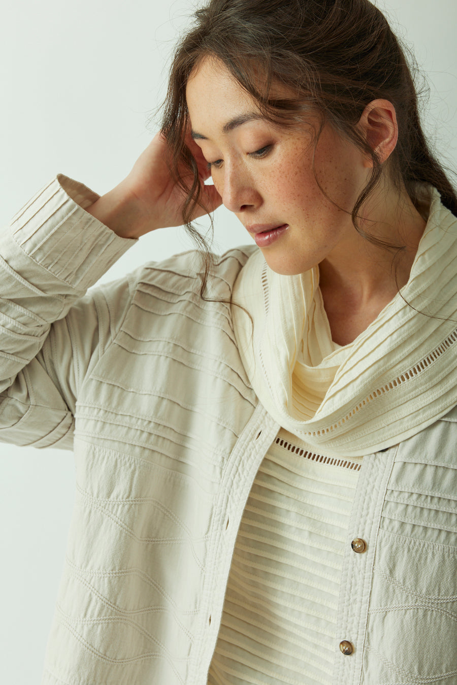 COTTON TUNIC OVERSHIRT