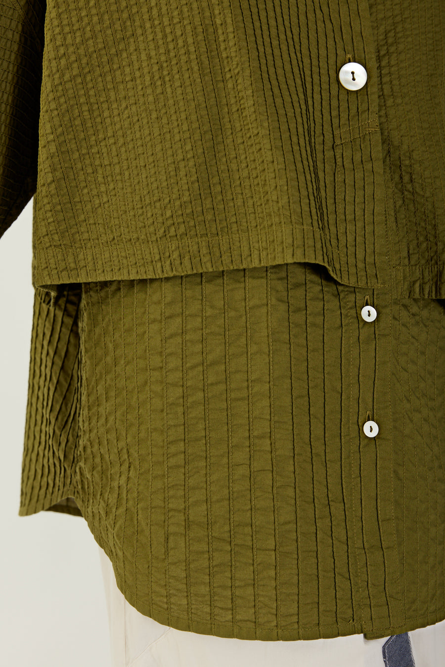LAYERED PINTUCK SHIRT