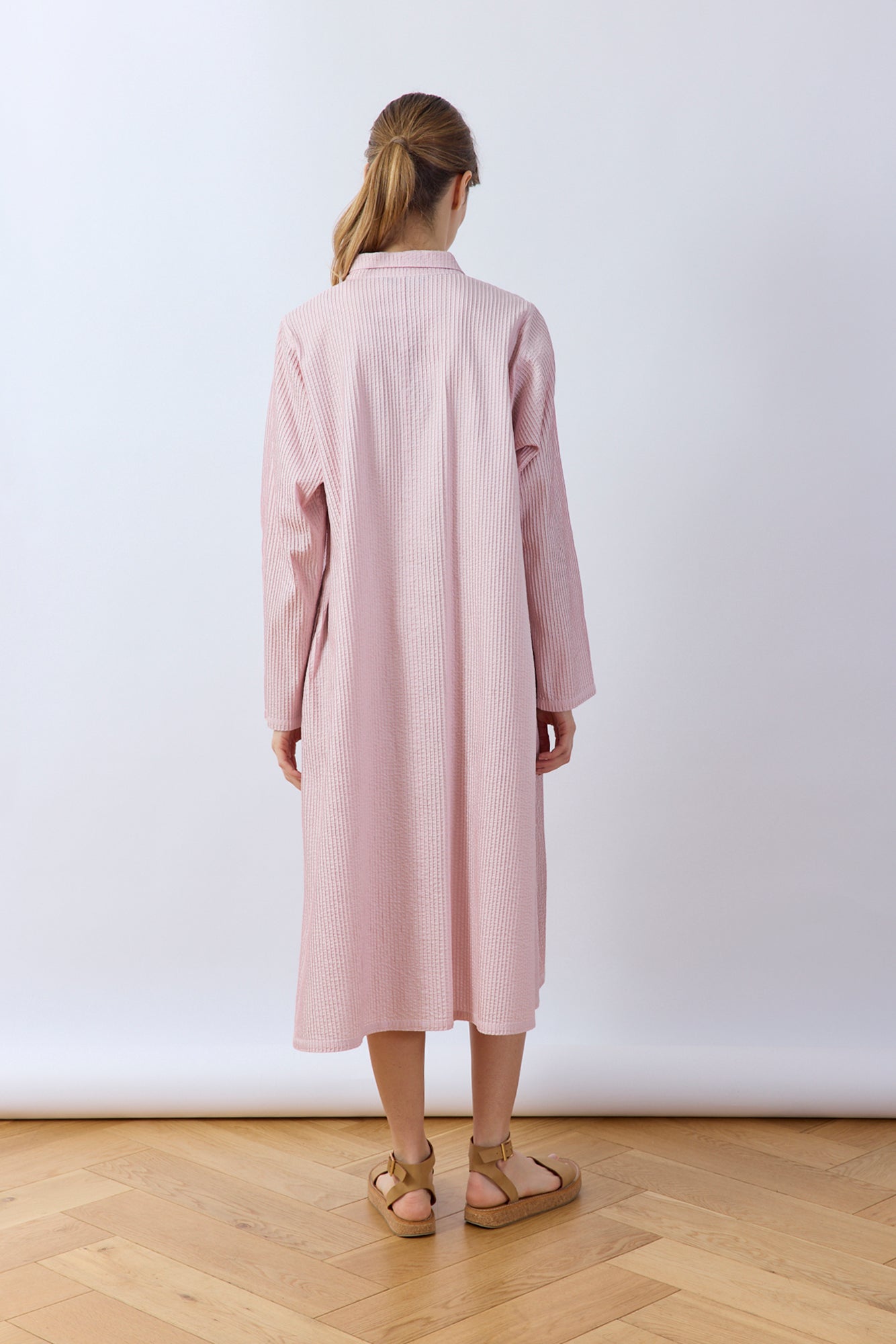 A-Line pintuck dress by Yaccomaricard Spring Summer 26