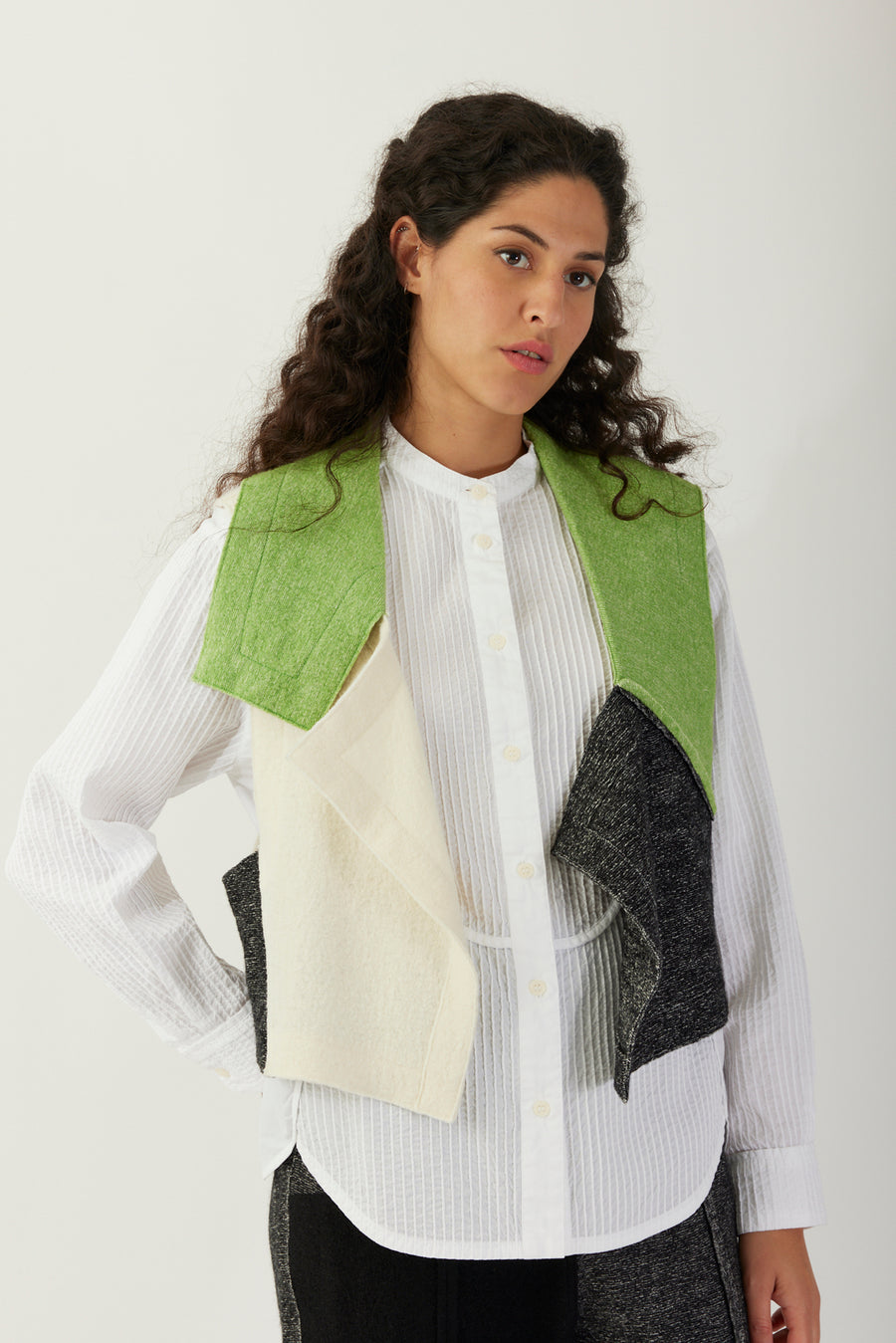 FELTED WOOL WAISTCOAT