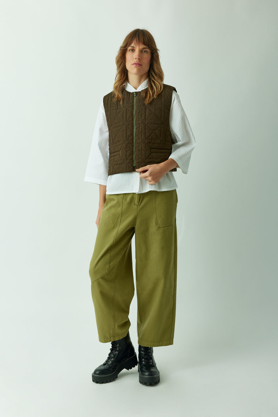 REVERSIBLE QUILTED GILET