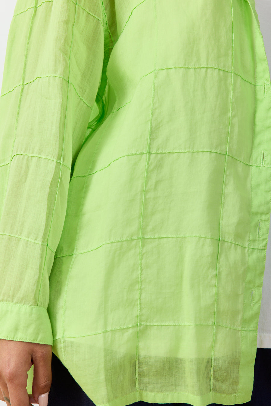 BIG CHECK VOILE SHIRT