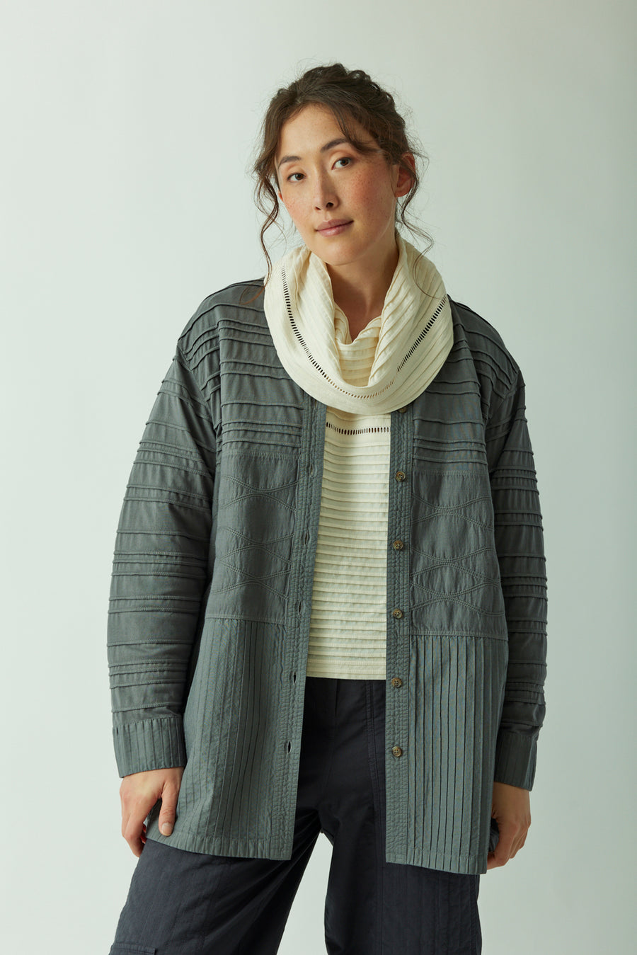 COTTON TUNIC OVERSHIRT