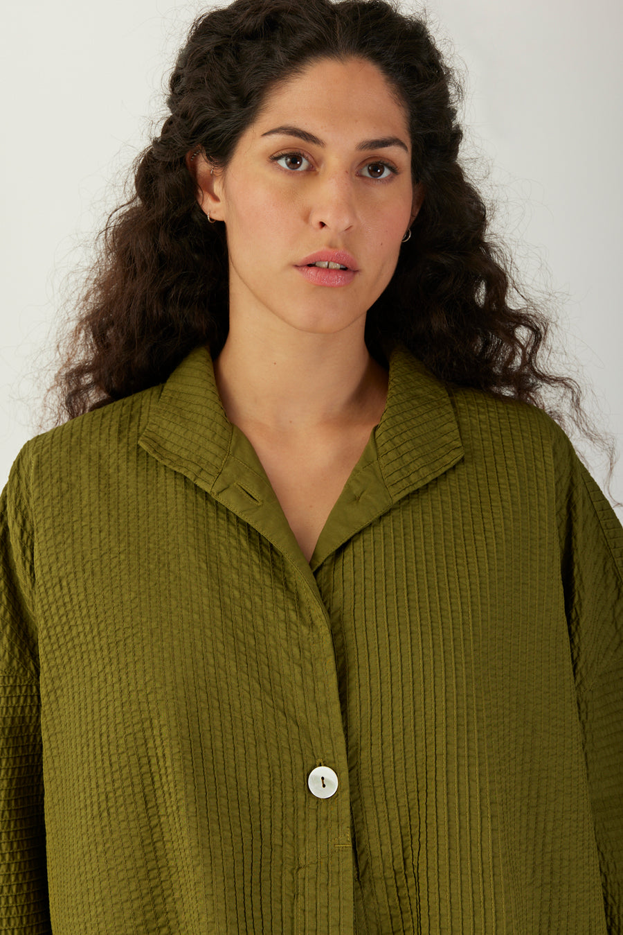 LAYERED PINTUCK SHIRT