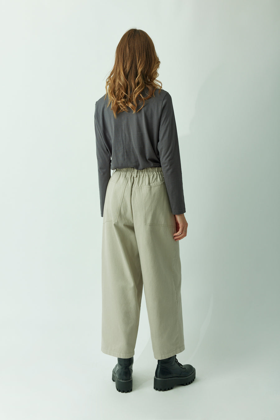 RECYCLED COTTON TWILL TROUSER