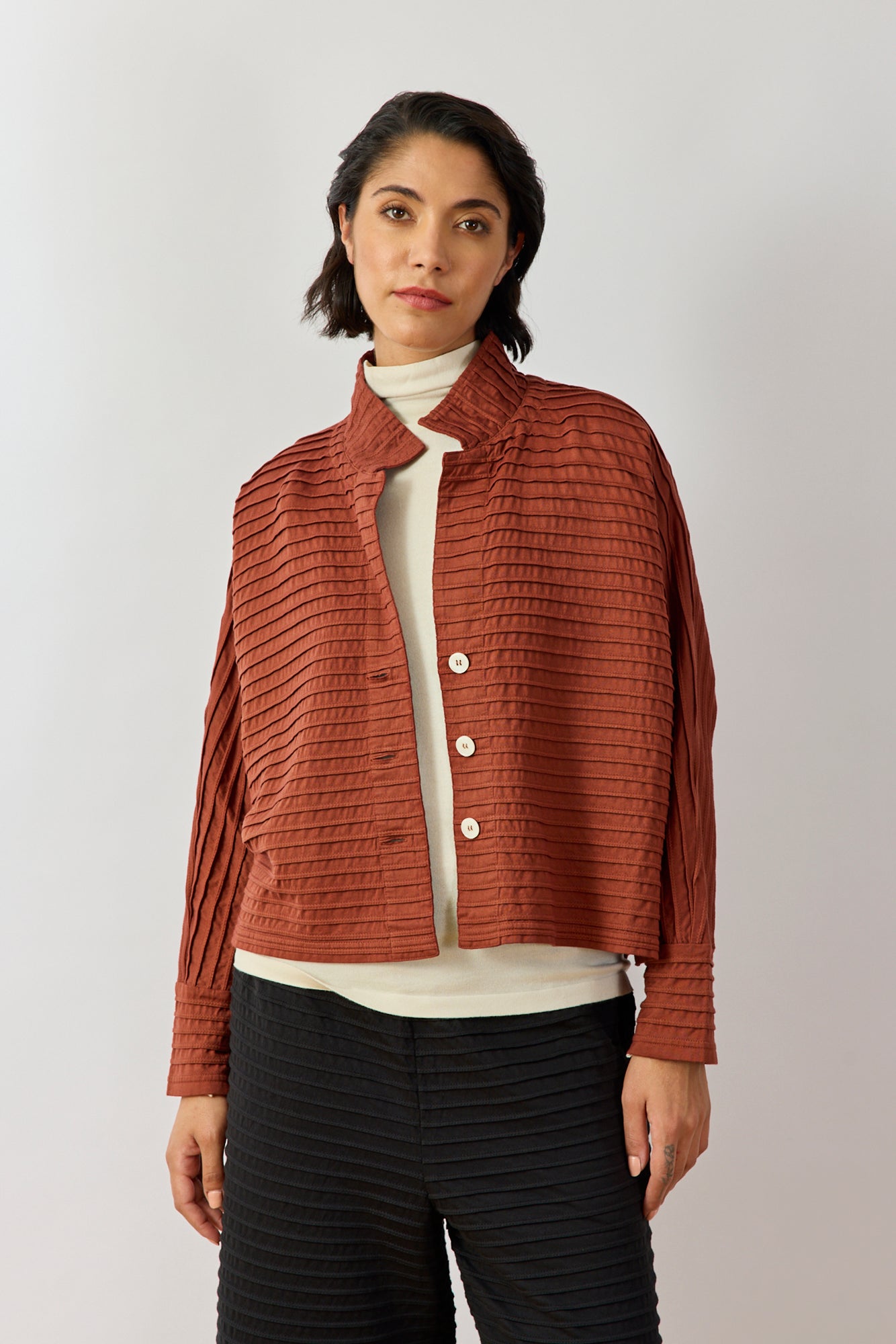 Cropped Jersey Jacket