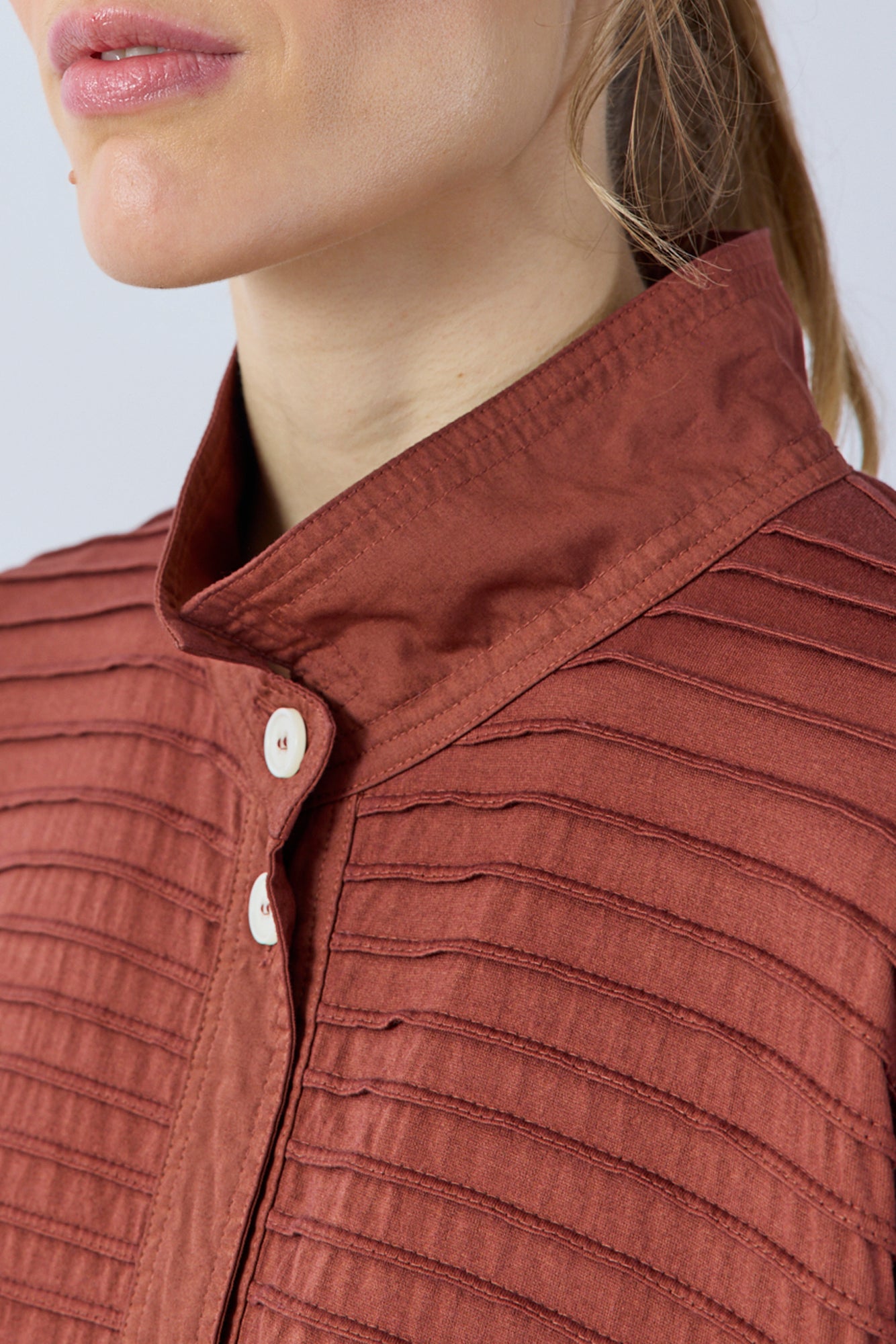 A-line Cotton Jersey Overshirt