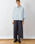 Pintuck Cotton Jersey Trouser