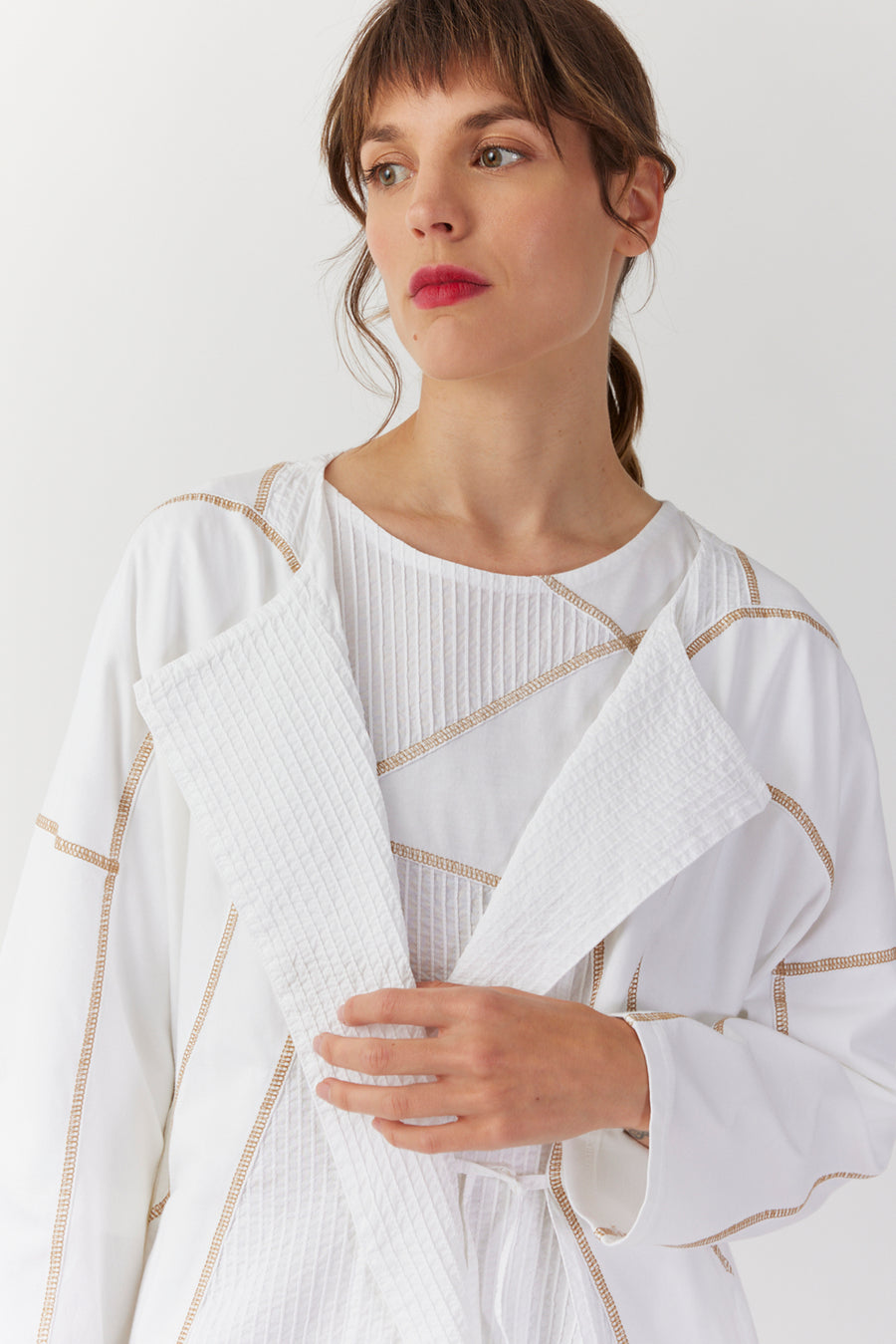 OVERLOCK STITCH HAORI JACKET