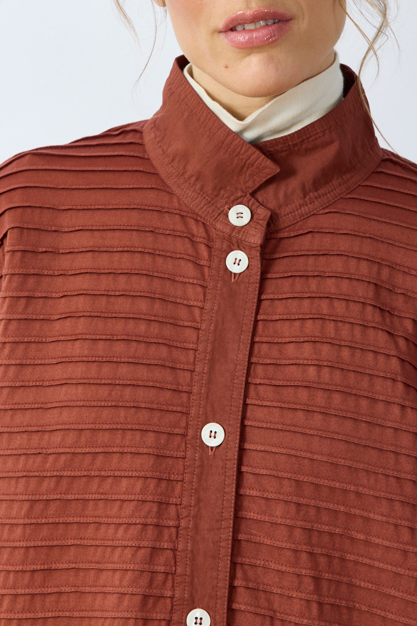 A-line Cotton Jersey Overshirt