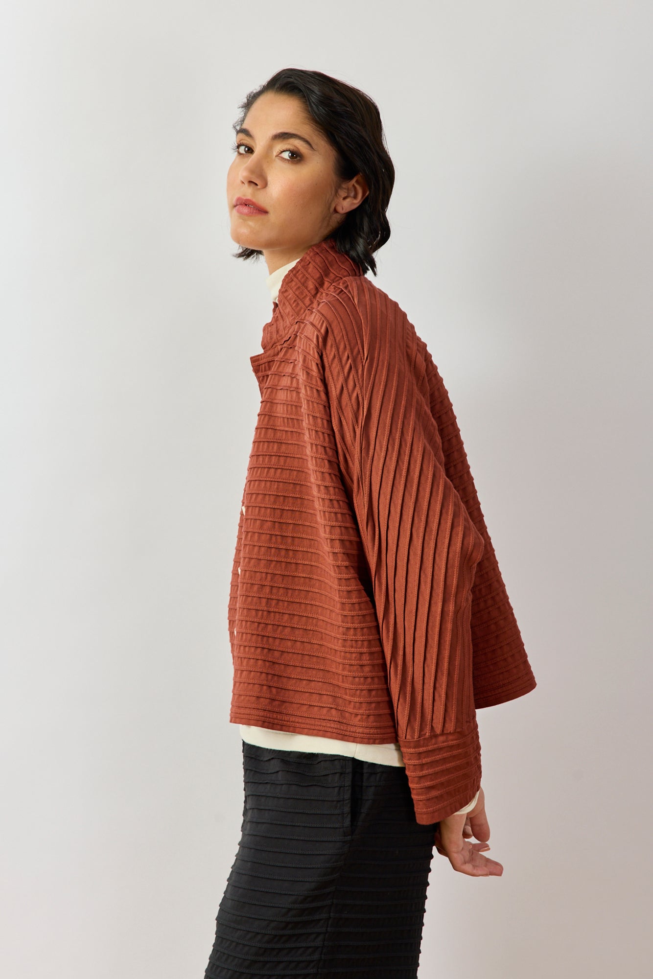 Cropped Jersey Jacket