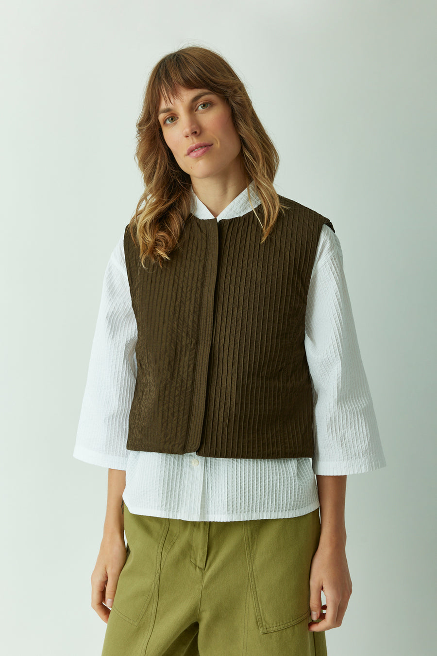 REVERSIBLE QUILTED GILET