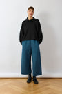 Pintuck Cotton Jersey Trouser