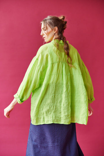 BIG CHECK VOILE SHIRT