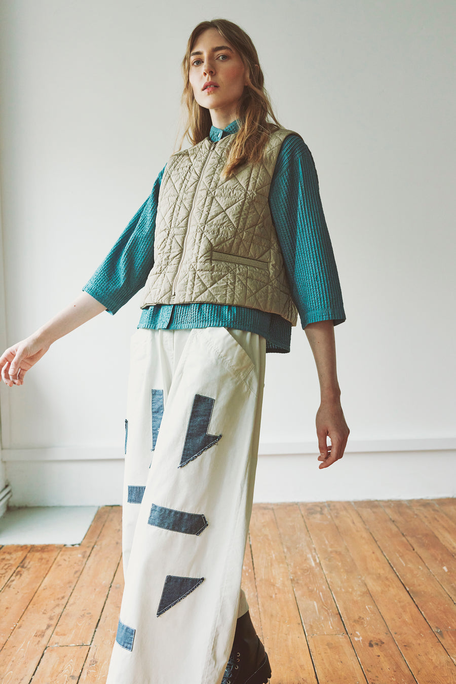 GEO APPLIQUE TROUSER