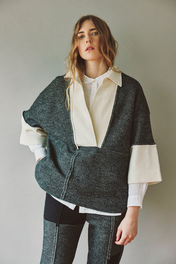 FELTED WOOL SWEATER