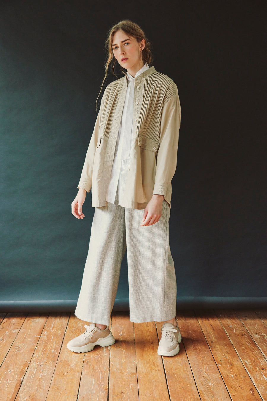 SUSTAINABLE TWEED TROUSERS