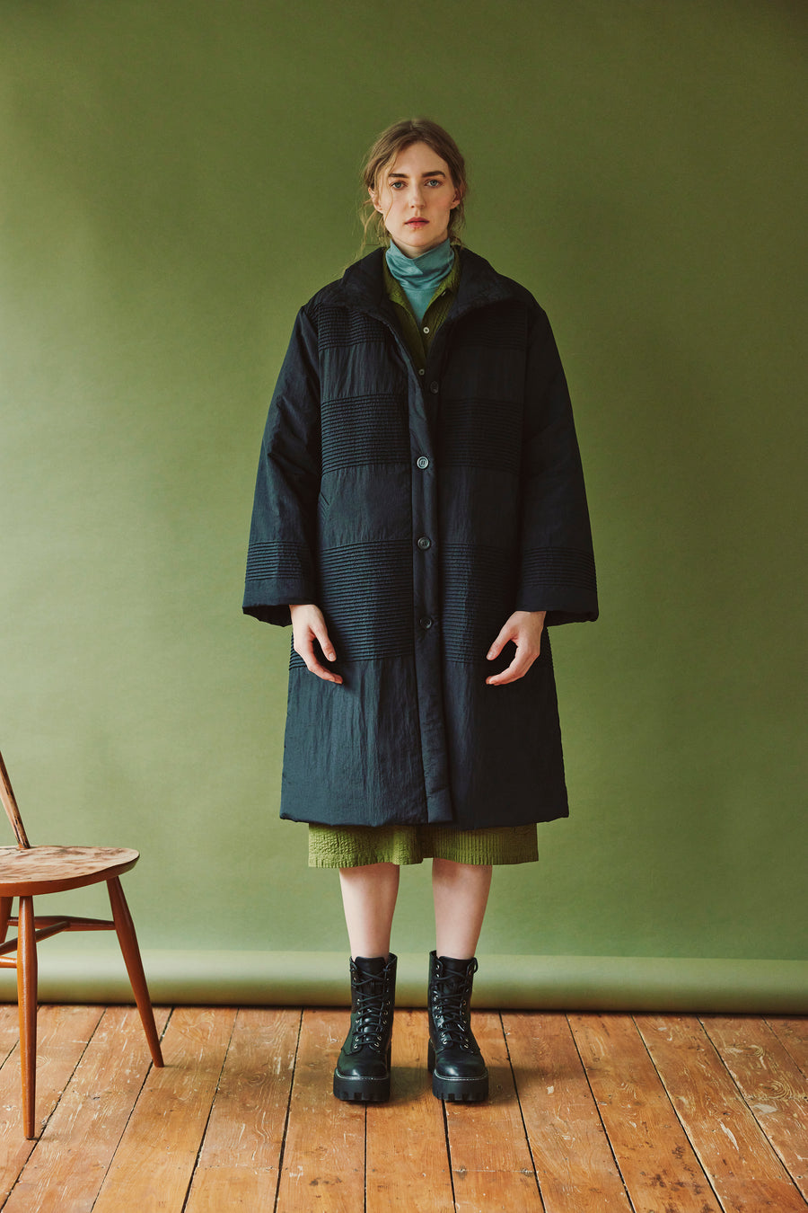NYLON QUILT COAT
