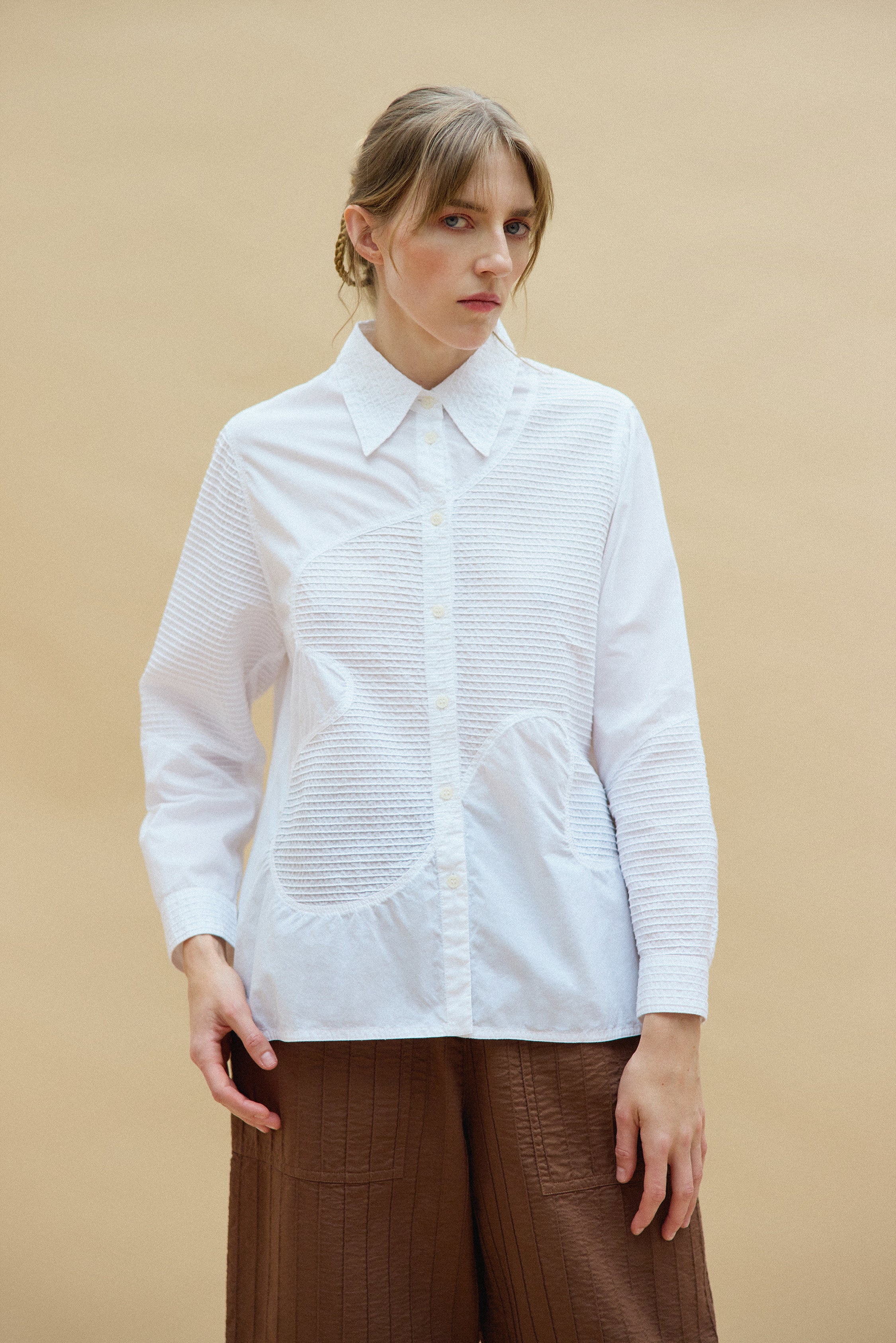 タイムセールYACCO MARICARD ホワイト長袖シャツ タイムセールYACCO MARICARD ホワイト長袖シャツ タイムセール