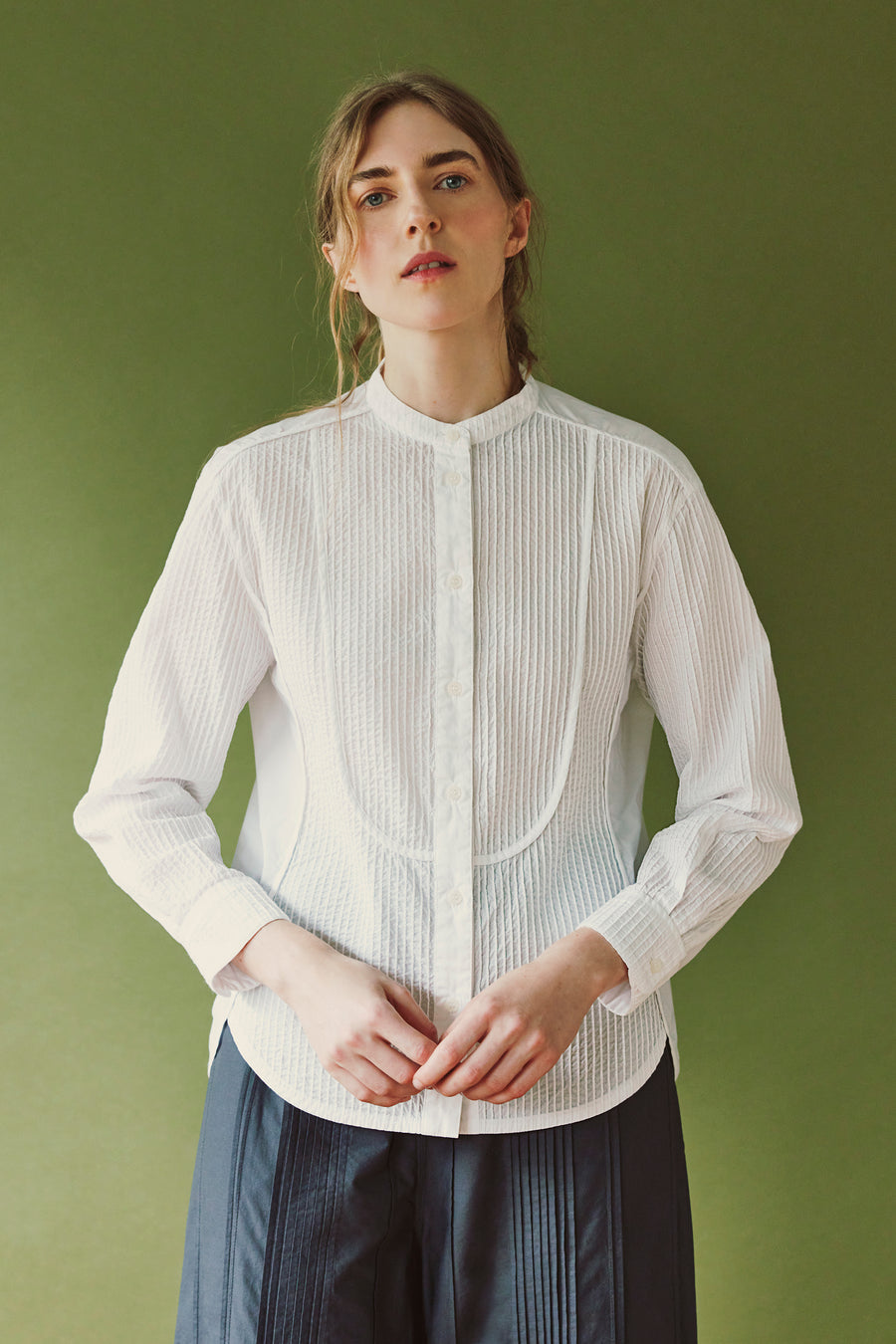 PIPED BIB FRONT SHIRT