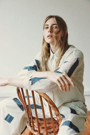 GEO APPLIQUE SHIRT