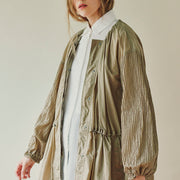 BALLOON SLEEVE NYLON COAT