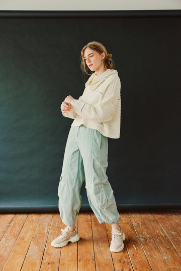 QUILTED PARACHUTE TROUSERS