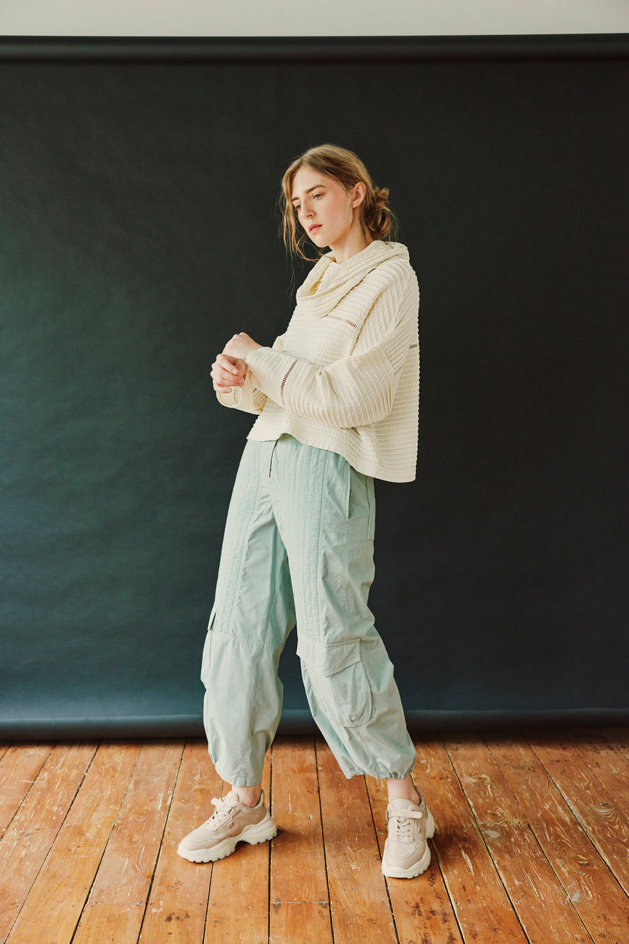 QUILTED PARACHUTE TROUSERS