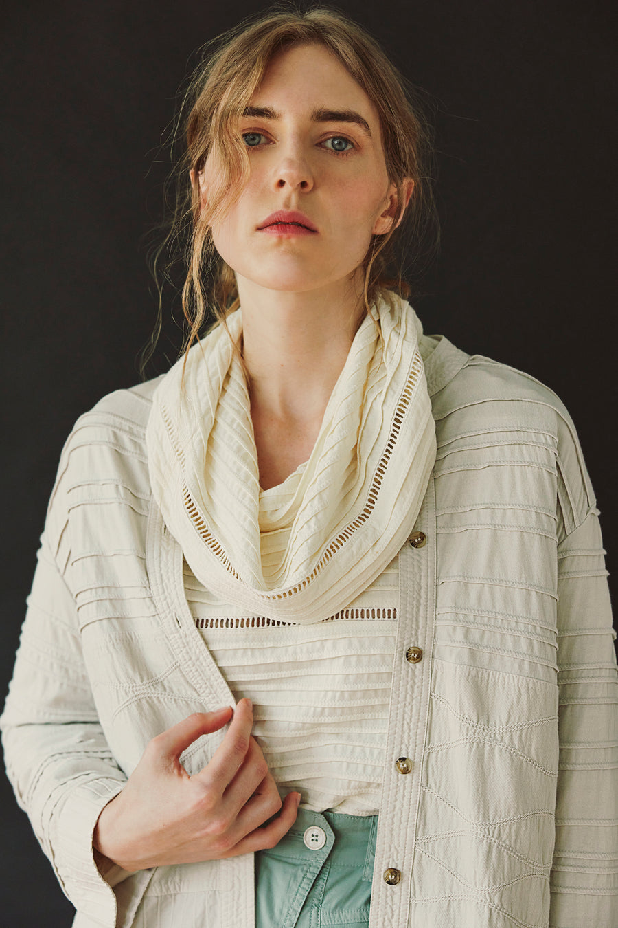 COTTON TUNIC OVERSHIRT