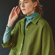 WOOL JERSEY TURTLENECK