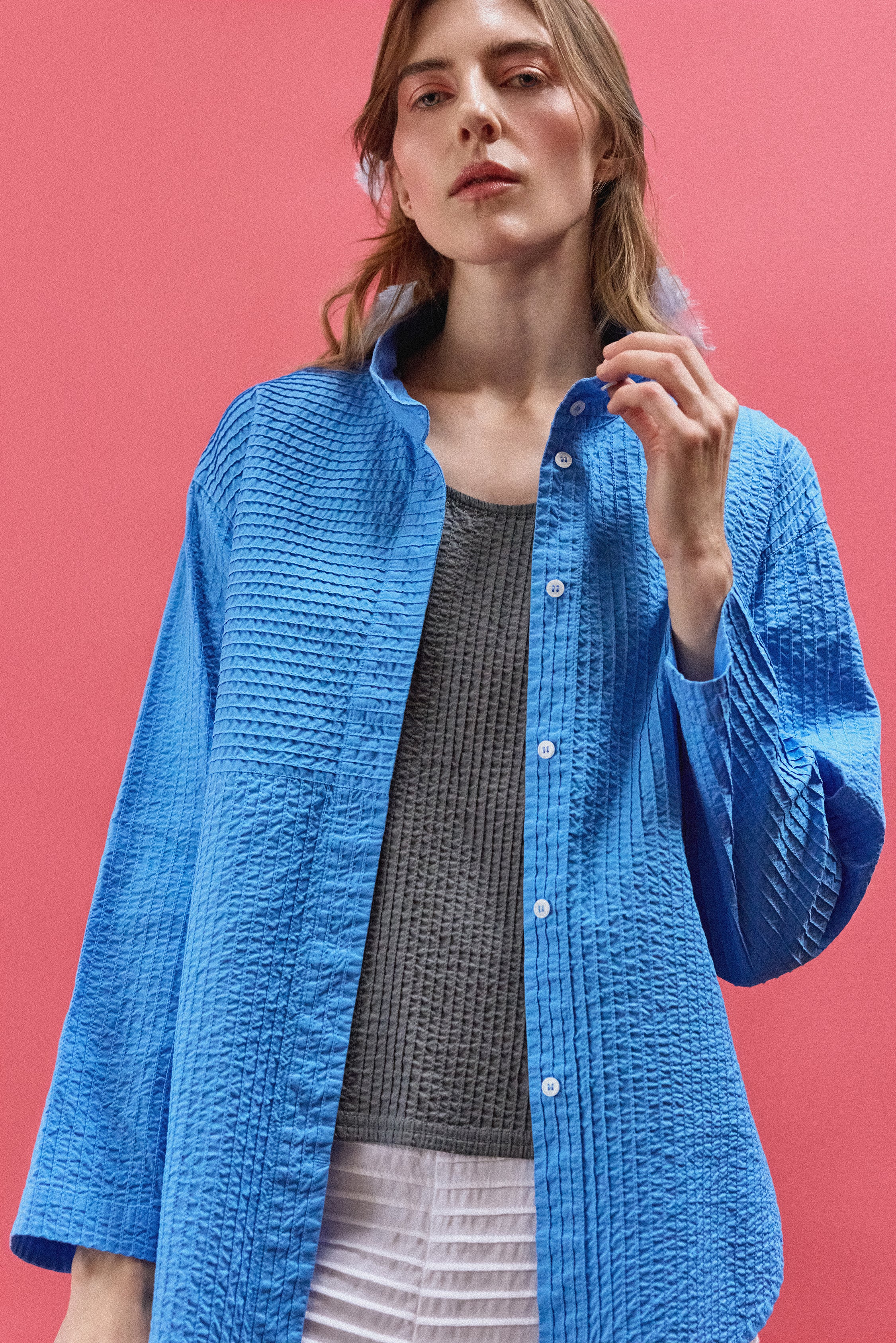 Spring Summer Luxury Japanese Pintucked Shirts by Yaccomaricard