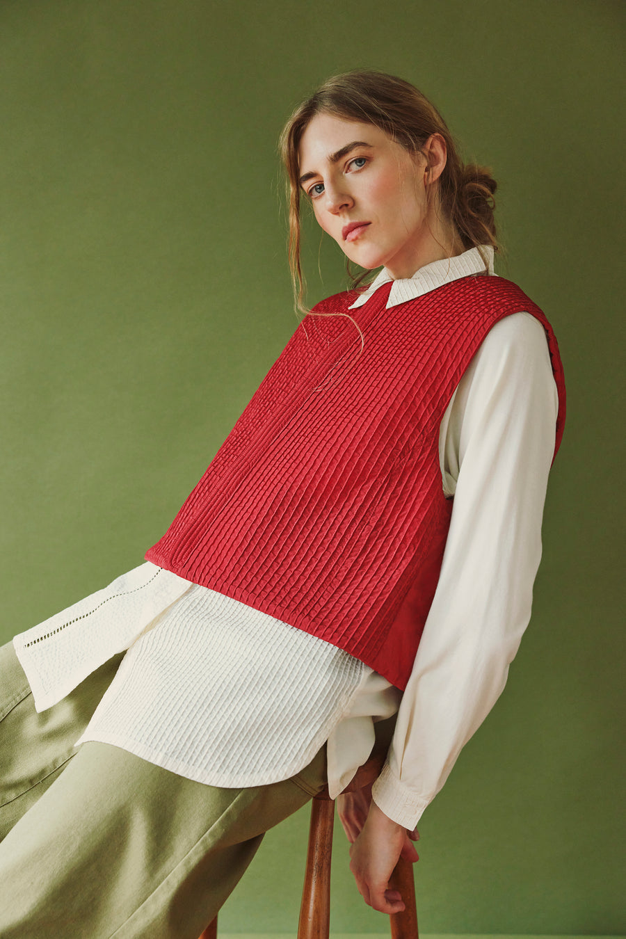 REVERSIBLE QUILTED GILET