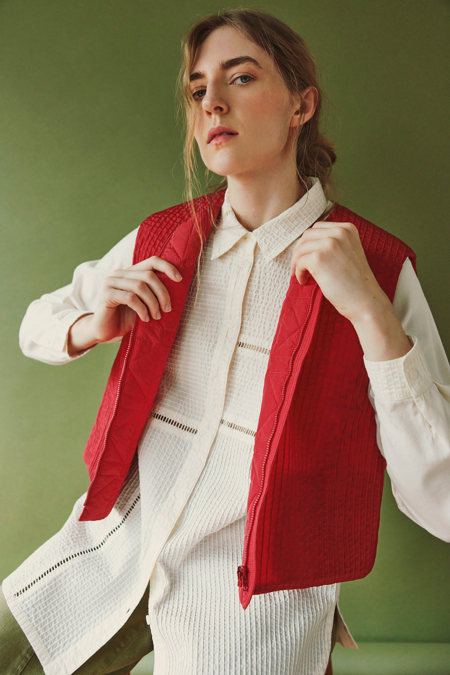 REVERSIBLE QUILTED GILET