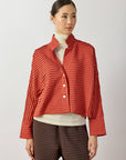 Cropped Jersey Jacket