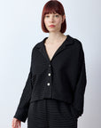 Cropped Jersey Jacket
