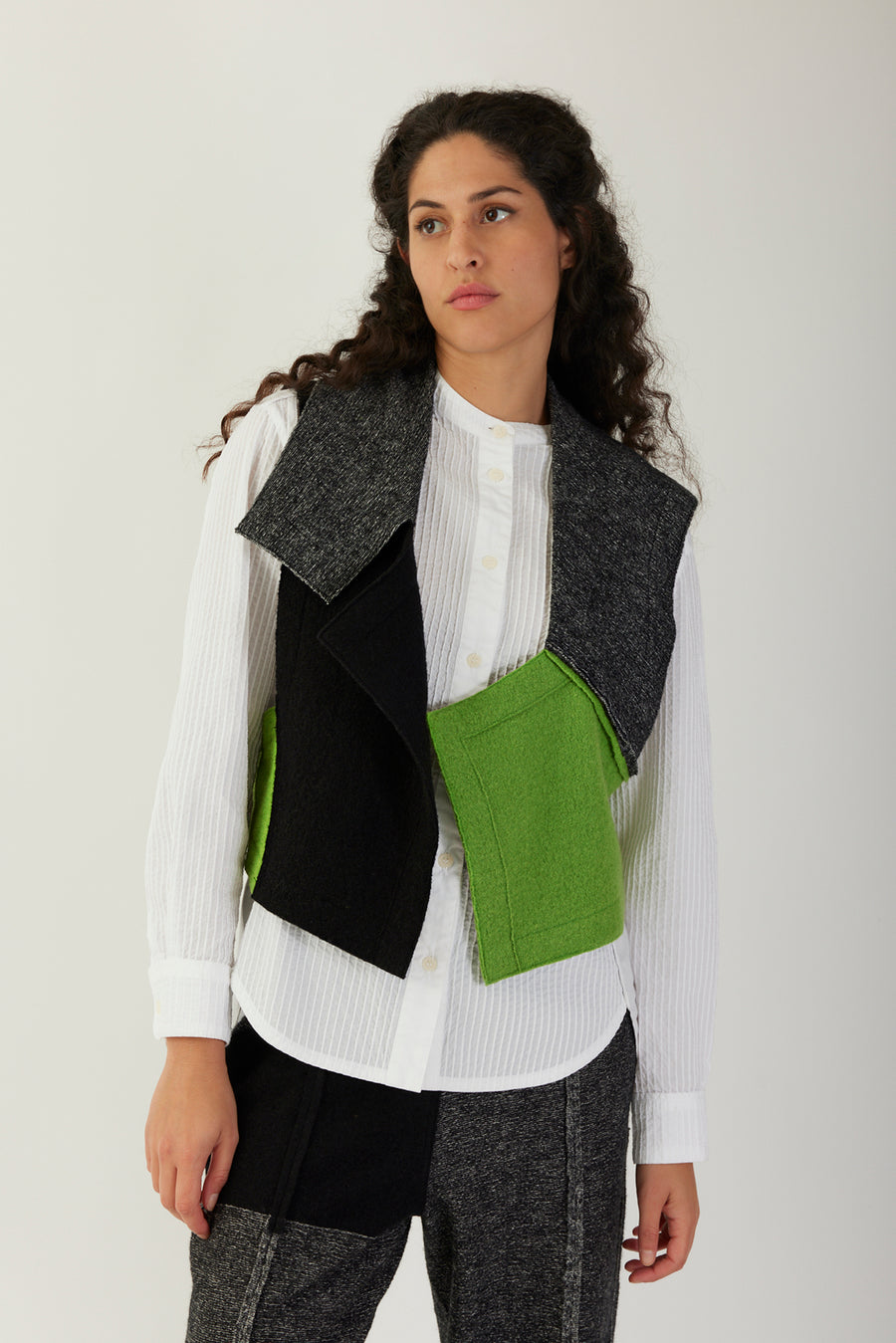 FELTED WOOL WAISTCOAT