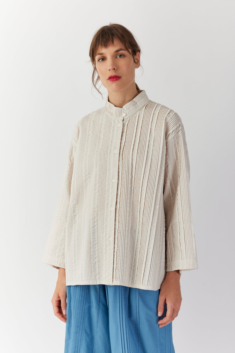 COTTON LAWN OVERSHIRT