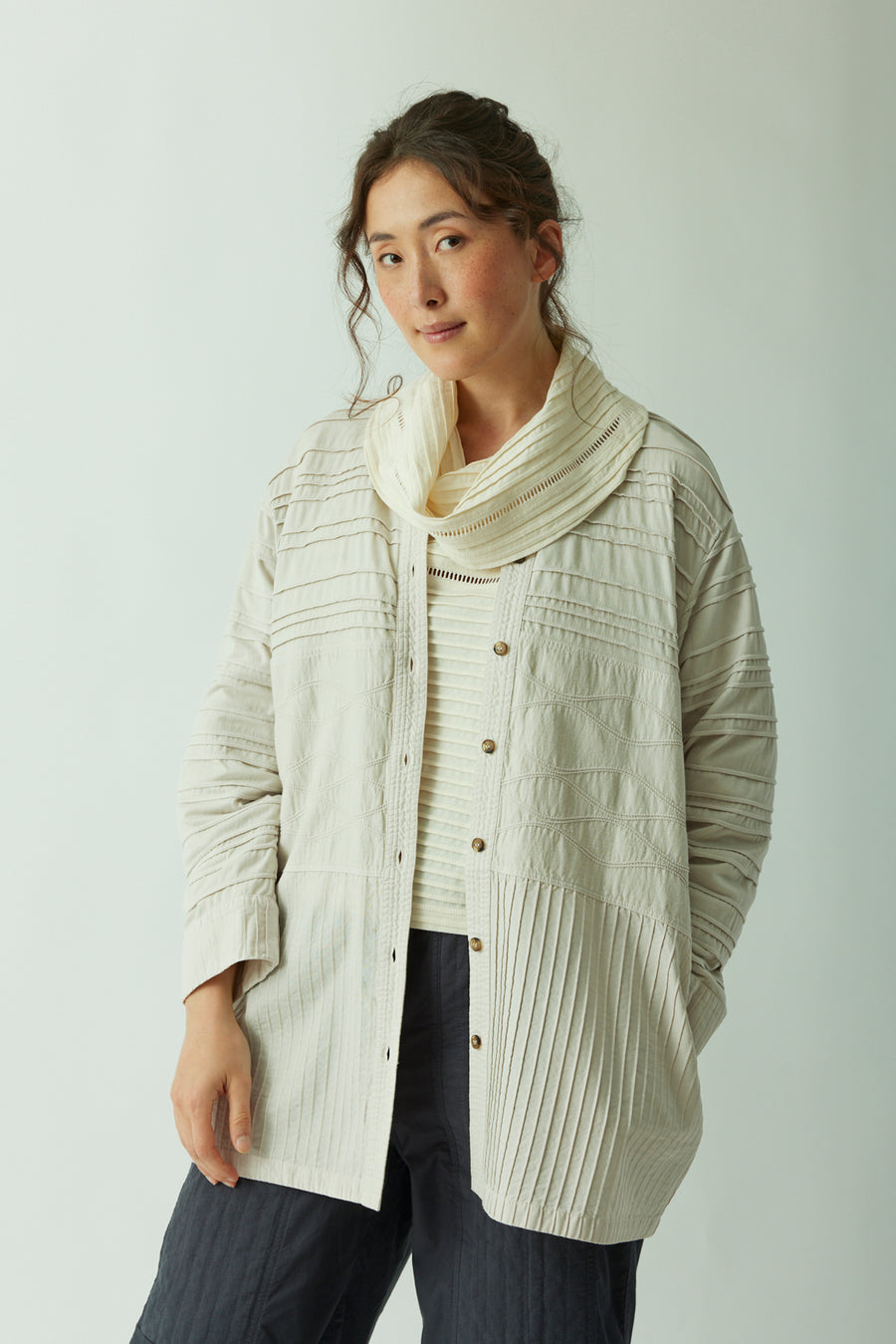 COTTON TUNIC OVERSHIRT