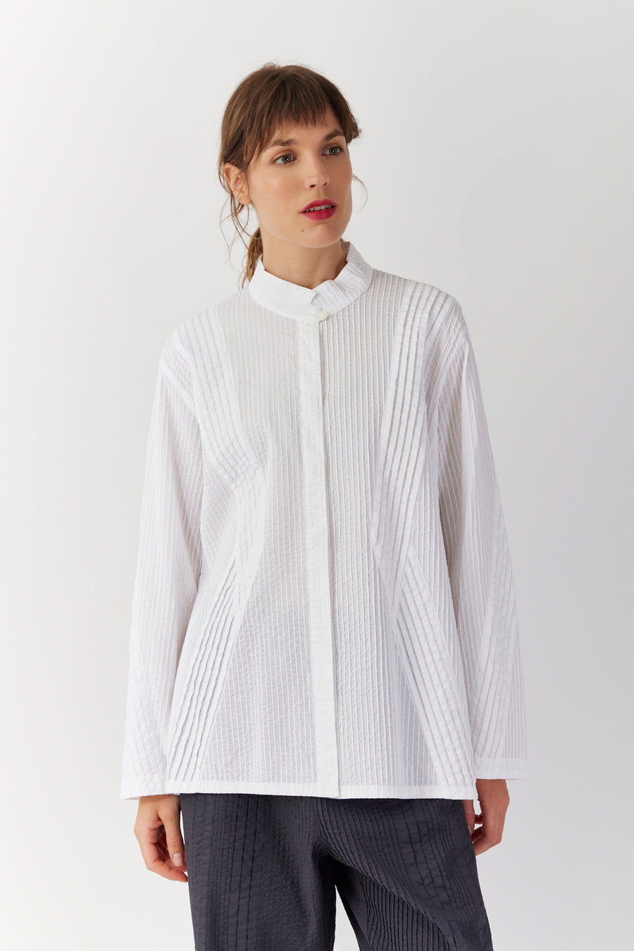 COTTON LAWN OVERSHIRT