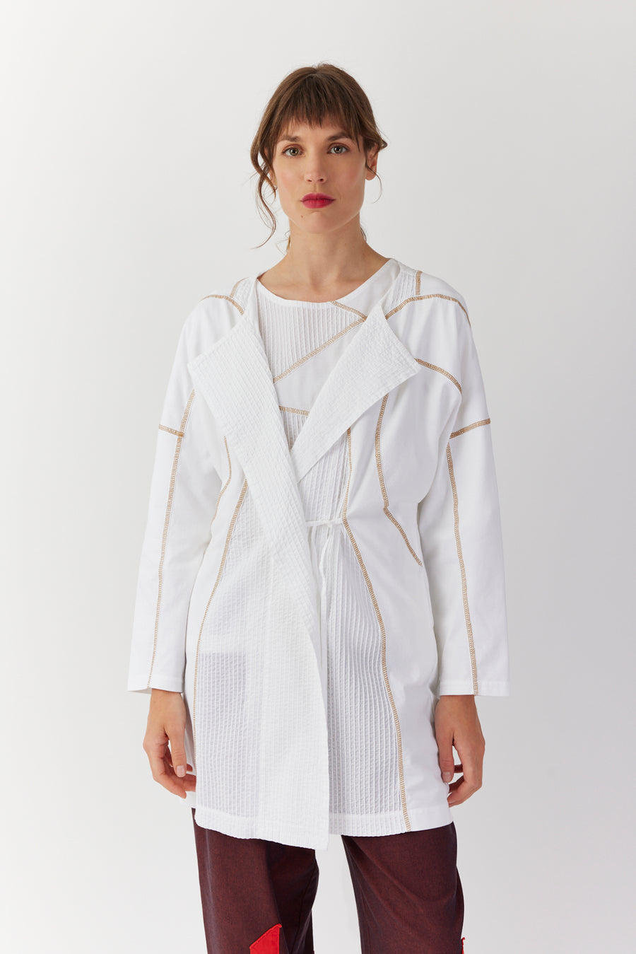 OVERLOCK STITCH HAORI JACKET