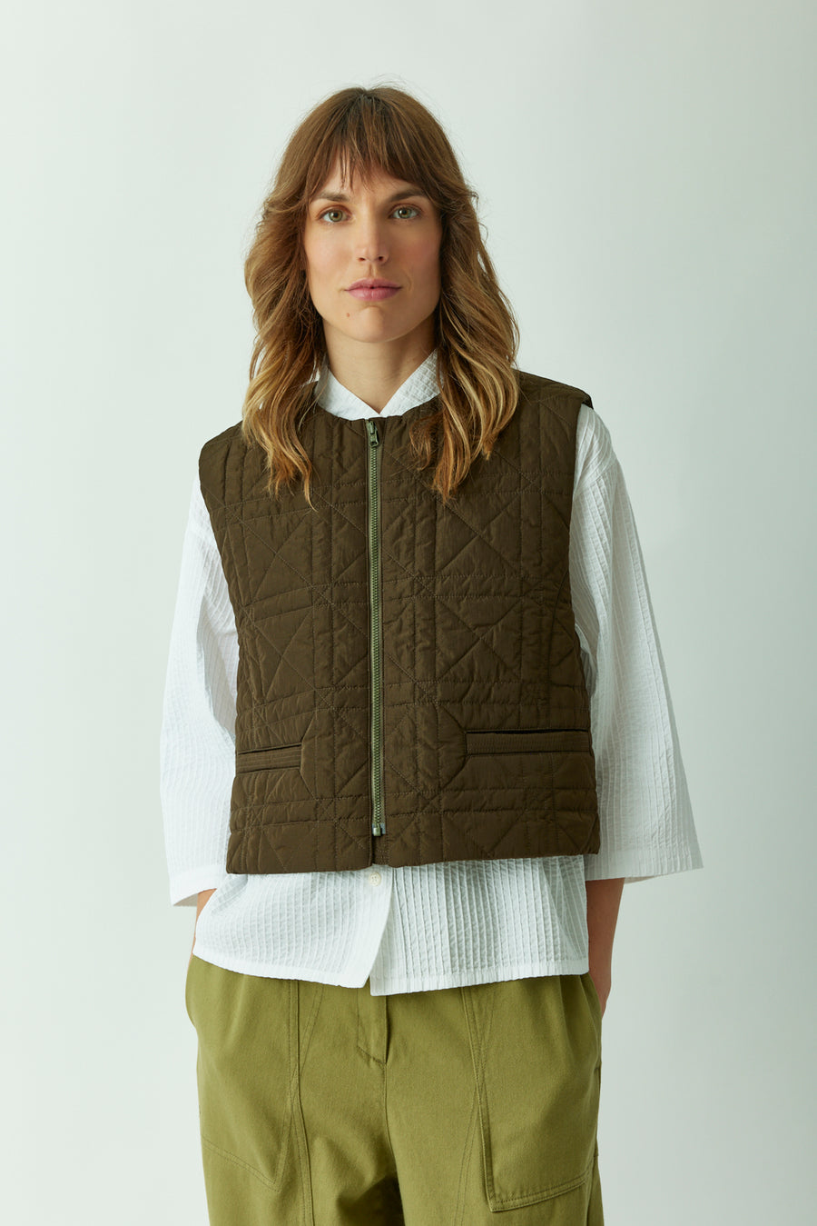 REVERSIBLE QUILTED GILET